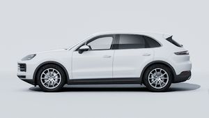 Exterior view of Cayenne showing the left side of the car