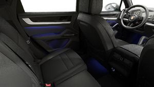 Interior view showing the back seats of Cayenne E-Hybrid