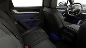 Interior view showing the back seats of Cayenne E-Hybrid