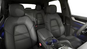 Interior view showing the front seats of Cayenne E-Hybrid