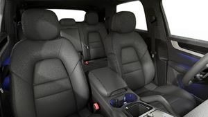 Interior view showing the front seats of Cayenne E-Hybrid