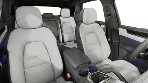 Interior view showing the front seats of Cayenne E-Hybrid