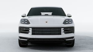 Exterior view of Cayenne E-Hybrid showing the front of the car