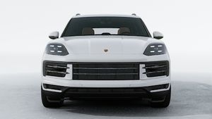 Exterior view of Cayenne E-Hybrid showing the front of the car