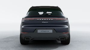 Exterior view of Cayenne E-Hybrid showing the rear of the car