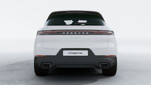 Exterior view of Cayenne E-Hybrid showing the rear of the car
