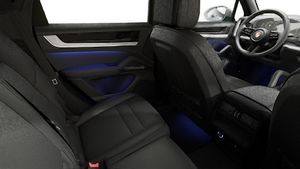 Interior view showing the back seats of Cayenne S