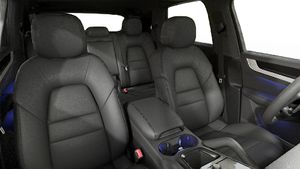 Interior view showing the front seats of Cayenne S