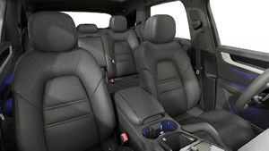 Interior view showing the front seats of Cayenne S