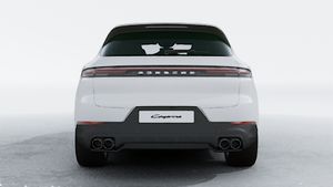 Exterior view of Cayenne S showing the rear of the car