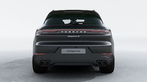 Exterior view of Cayenne S showing the rear of the car