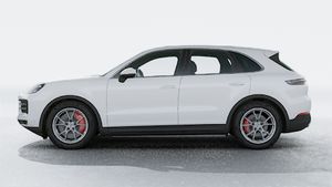 Exterior view of Cayenne S showing the left side of the car