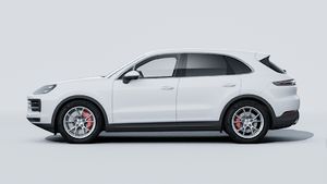 Exterior view of Cayenne S showing the left side of the car