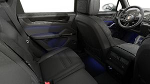 Interior view showing the back seats of Cayenne GTS