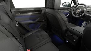 Interior view showing the back seats of Cayenne GTS