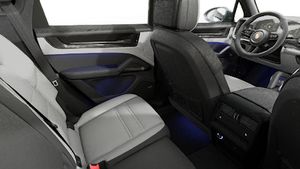 Interior view showing the back seats of Cayenne GTS