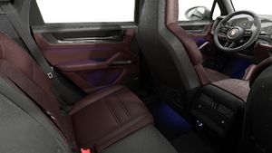 Interior view showing the back seats of Cayenne GTS