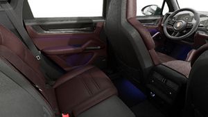 Interior view showing the back seats of Cayenne GTS