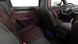 Interior view showing the back seats of Cayenne GTS