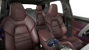 Interior view showing the front seats of Cayenne GTS