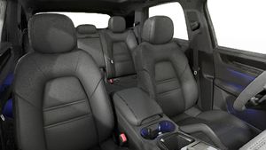 Interior view showing the front seats of Cayenne GTS