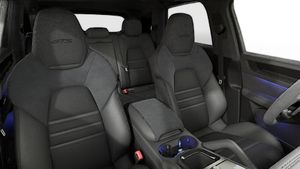 Interior view showing the front seats of Cayenne GTS