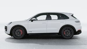 Exterior view of Cayenne GTS showing the left side of the car