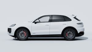 Exterior view of Cayenne GTS showing the left side of the car