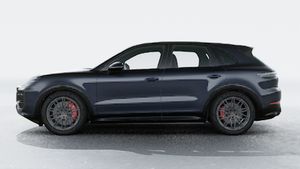 Exterior view of Cayenne GTS showing the left side of the car