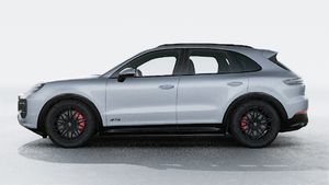 Exterior view of Cayenne GTS showing the left side of the car