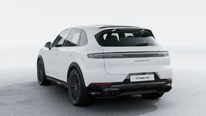 Exterior view of Cayenne GTS showing the back and left side of the car