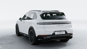 Exterior view of Cayenne GTS showing the back and left side of the car