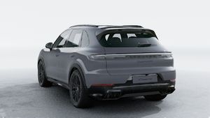 Exterior view of Cayenne GTS showing the back and left side of the car