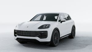 Exterior view of Cayenne GTS showing the front and left side of the car