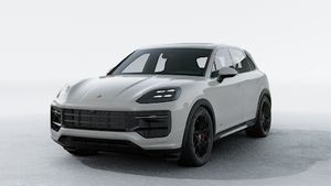 Exterior view of Cayenne GTS showing the front and left side of the car