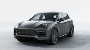 Exterior view of Cayenne GTS showing the front and left side of the car
