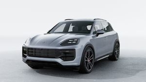 Exterior view of Cayenne GTS showing the front and left side of the car