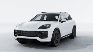 Exterior view of Cayenne GTS showing the front and left side of the car