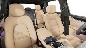 Interior view showing the front seats of Cayenne Turbo E-Hybrid