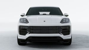 Exterior view of Cayenne Turbo E-Hybrid showing the front of the car