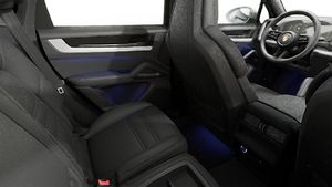 Interior view showing the back seats of Cayenne Coupe