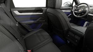 Interior view showing the back seats of Cayenne Coupe