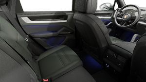 Interior view showing the back seats of Cayenne Coupe