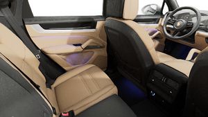 Interior view showing the back seats of Cayenne Coupe