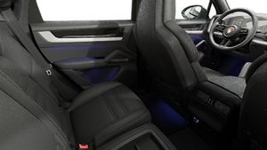 Interior view showing the back seats of Cayenne Coupe
