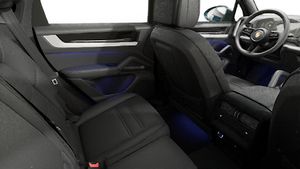 Interior view showing the back seats of Cayenne Coupe