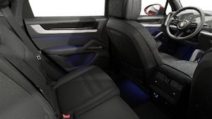 Interior view showing the back seats of Cayenne Coupe