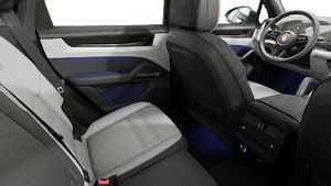 Interior view showing the back seats of Cayenne Coupe