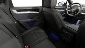 Interior view showing the back seats of Cayenne Coupe
