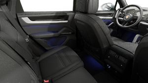 Interior view showing the back seats of Cayenne Coupe